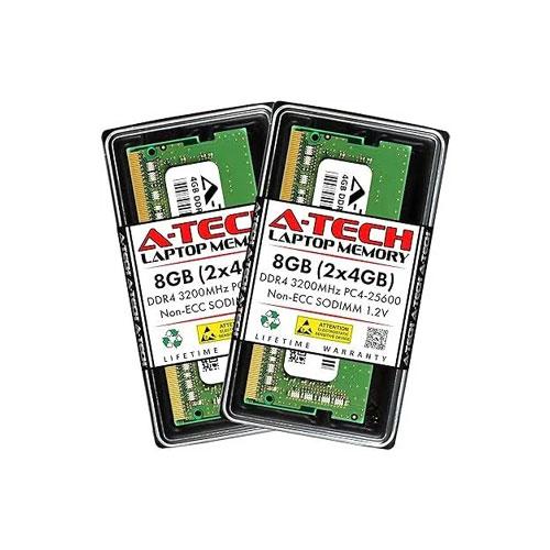 A Tech 8GB DDR4 3200mhz Cl22 1.2v Laptop RAM price in hyderabad, telangana, nellore, vizag, bangalore