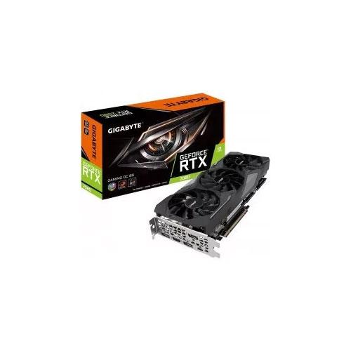 Gigabyte NVIDIA GeForce RTX 2080 GAMING OC 8G 8GB GDDR6 256 Bit Triple Fan Graphics Card  price in hyderabad, telangana, nellore, vizag, bangalore