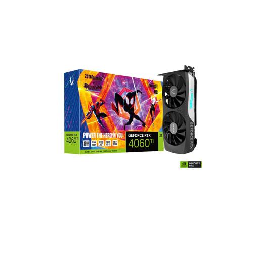 Zotac Gaming GeForce RTX 4060 Ti OC Spider Man Graphics Card  price in hyderabad, telangana, nellore, vizag, bangalore